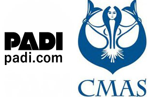 セブ島ダイビングショップ　アクアスケープ　CMAS（クマス） PADI（パディ）
