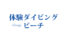 スキューバダイビング　体験ダイビング　ビーチで体験ダイビング